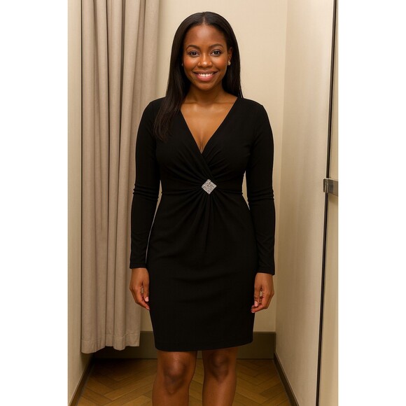 R&M Richards Knee-Length Evening Dress – Gently Used, Perfect for Christmas - Picture 5 of 5